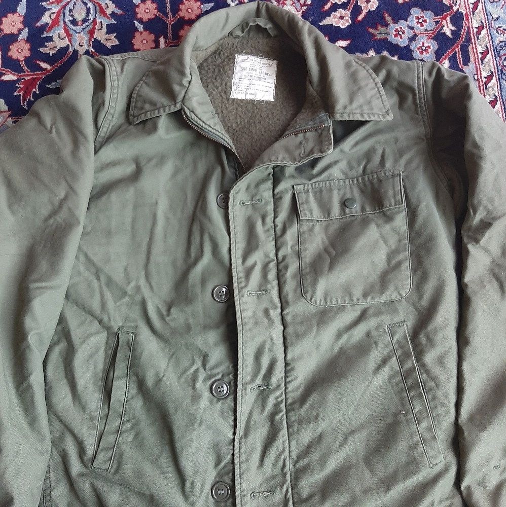 Vintage US NAVY Deck Jacket Vietnam 60s Small